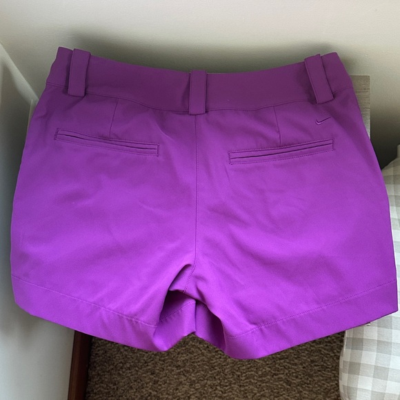 Women's Purple Golf Shorts - Picture 3 of 3
